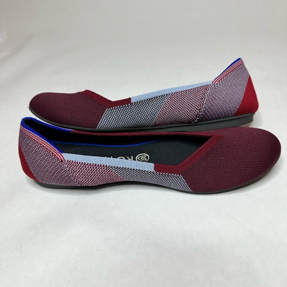 Rothy’s The Flat in Berry Colorblock Retired Limited Edition Size 10 - Picture 8 of 13